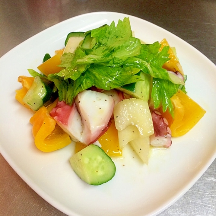 タコとセロリのマリネサラダ レシピ 作り方 By Madc Nemo 楽天レシピ